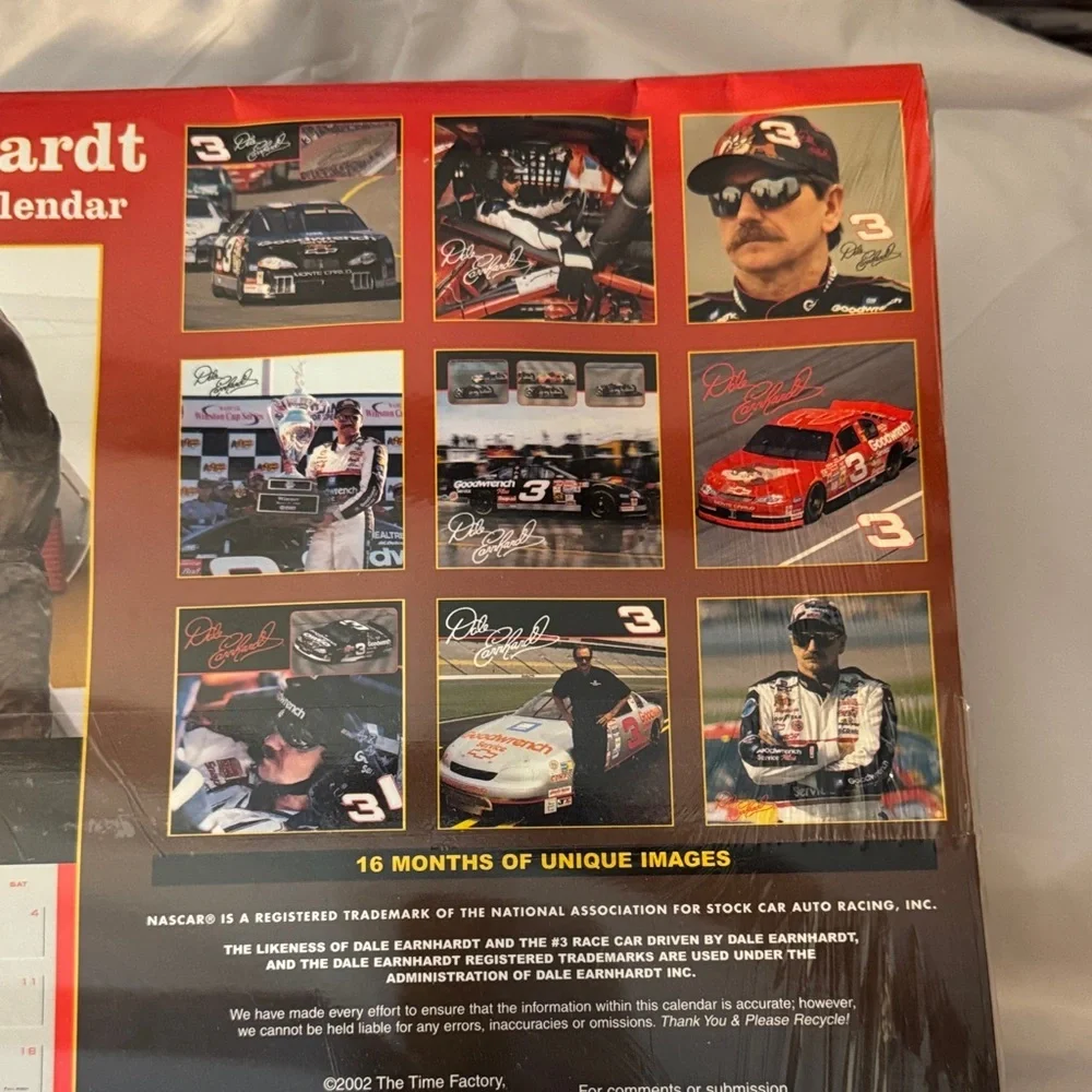 Dale Earnhardt NASCAR Calendar